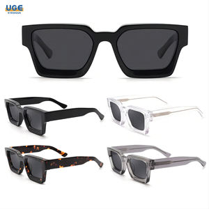 Luxury Brand Designer <strong>Sunglasses</strong> <strong>Men</strong> Thick Acetate Retro <strong>Rectangle</strong> UV400 Polarized Shades Custom Logo Vintage Square Eyewear - Product Image 2