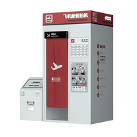 Machine de photomaton suspendue pour cabine d'avion avec imprimante de cartes d'embarquement pour centres commerciaux et centres de divertissement