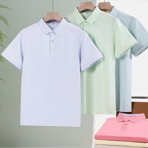 Camisa Polo de Lino y Tencel de Algodón para Hombre, Manga Corta, Transpirable, Ropa de Trabajo de Verano, Corte Holgado, Uniforme Corporativo Personalizado - Product Image 1