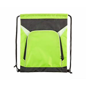 Sac de sport à cordon personnalisé en polyester recyclé 210D imperméable, nouveau sac à dos de sport durable avec logo personnalisé - Product Image 4