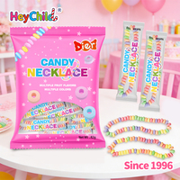 Bonbons en gros personnalisés sous marque privée Halal, bonbons colorés en forme de bracelet et de collier, saveurs multiples de fruits, ODM