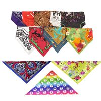 Bandana pour chien personnalisée en coton biologique pur, ultra doux, respirant, hypoallergénique, pour peaux sensibles, forme triangulaire