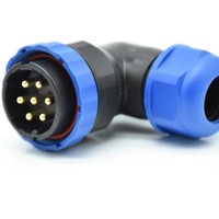 Connecteur plastique à angle droit OL2814S-7P, fiches étanches, soudage sans fil, fiche aviation, connecteur enfichable, prise industrielle