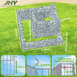 Cestas de Gabiones de Acero de Alta Resistencia para Uso <span class=keywords><strong>en</strong></span> Exteriores, Jaula de Gabiones Galvanizada para Muros de Jardín - Product Image 4