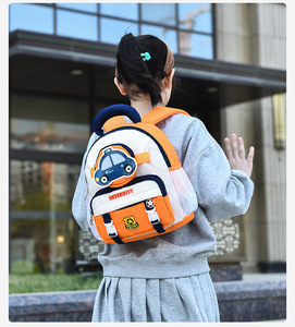 Dessin animé voiture garçon lapin étanche Nylon Oxford <span class=keywords><strong>cartable</strong></span> sac à dos mode pour 2-4 ans lumière <span class=keywords><strong>maternelle</strong></span> utilisation décontractée - Product Image 2
