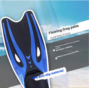 Pinne professionali per il nuoto per adulti per lo Snorkeling transfrontaliero per immersioni con pesca subacquea gratis in gomma - Product Image 5