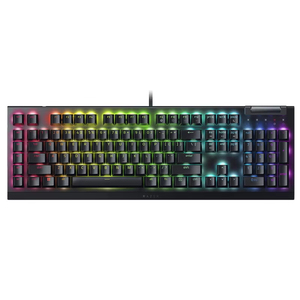 Razer Đen góa phụ Spider V4 x có dây chơi game Bàn phím cơ RGB Backlit eSports chơi game Sáu phím Macro Pro trục màu xanh lá cây - Product Image 1