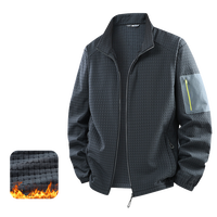 Veste de sport décontractée pour couple, légère, grande taille, coupe-vent, respirante, col en polaire, 100% polyester, séchage rapide