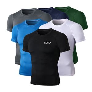 Herren Sportbekleidung Sportlich schnell trocknend Eng Sport Bodybuilding Polyester T-Shirt Herren Fitness-Shirts Fitness-Shirts Herren - Product Image 2
