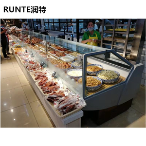 Vitrine Réfrigérée Commerciale pour Supermarché, en Verre, pour Sushi et Plats Préparés, Type Vitrine de Charcuterie - Product Image 3