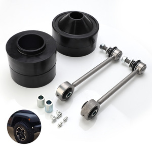 Kit de rehausse avant 2 arrière 1 en alliage d'aluminium noir avec barre de traction pour suspension améliorée Jeep Wrangler - Product Image 1