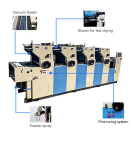 Hoàn toàn tự động 4 màu không dệt túi in Offset giá máy đa màu báo bù đắp máy in tại Ấn Độ - Product Image 3