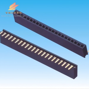 Cabezal hembra de extremo en U de 2,54 MM de Vietnam con conectores flexibles planos de calidad de pie de ciempiés desalineados (FFC FPC) - Product Image 3