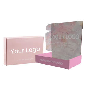 กล่องกระดาษลูกฟูกสีชมพูขนาดใหญ่แบบกำหนดเอง พร้อมซับในฟองน้ำ เหมาะสำหรับบรรจุภัณฑ์อาหารทะเลและไข่ พร้อมโลโก้ - Product Image 2