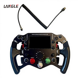 Set Volante da Gioco con Force Feedback e Supporto per Simulazione di Guida, Cockpit per <span class=keywords><strong>Sim</strong></span> Racing - Product Image 1