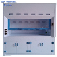 Armoire d'échappement de hotte de fumée chimique de laboratoire PP fournie par OEM d'usine