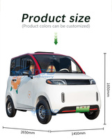Venta caliente familia vehículo eléctrico Mini 4 ruedas precio barato coche eléctrico Mini coches más Popular Mini coche eléctrico