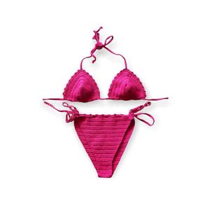 ชุดบิกินี่แบบสามเหลี่ยมพิมพ์ลายสองด้านสำหรับผู้หญิง ผลิตโดยผู้ผลิตโดยตรง แห้งเร็ว ต้านเชื้อแบคทีเรีย รุ่นปี 2025 - Product Image 4