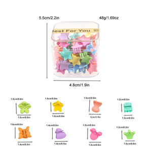 Boîte de 40 pinces à cheveux <span class=keywords><strong>en</strong></span> résine de couleur bonbon, pinces à cheveux tressées pour les franges des enfants, vente <span class=keywords><strong>en</strong></span> gros - Product Image 6
