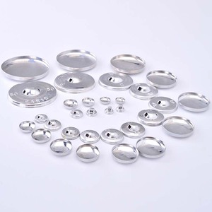 Bán Buôn Vải Bao Vải Nút Nhôm Kim Loại <span class=keywords><strong>Handmade</strong></span> Tự Làm Bánh Mì Hình Dạng Vòng Vải Phụ Kiện Quần Áo - Product Image 4