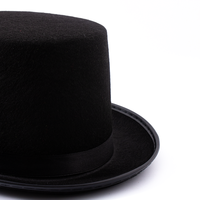 Chapeau fantaisie en feutre noir de fête bon marché Chapeau melon Chapeau haut de forme magique