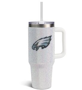 Personalisierter Philadelphia Eagles Bling Isolierbecher Reisebecher Game Day <span class=keywords><strong>Tumbler</strong></span> 40oz mit Strohhalm-Deckel Büro Auto Kaffeebecher - Product Image 1