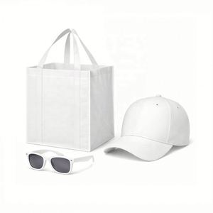 Custom Logo Corporate Summer Swag Kit Cotton Tote <b>Bag</b> Sunglasses <b>Baseball</b> <b>Cap</b> Gift Set Silk Screen Printed for Outdoor Events - Product Image 5