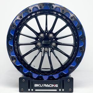 Rines Bku 5x114.3 Forjados con Beadlock para <span class=keywords><strong>Ford</strong></span> <span class=keywords><strong>Mustang</strong></span> <span class=keywords><strong>GT</strong></span> S650 S550 S197 SN95 de 17, <span class=keywords><strong>18</strong></span> y 19 Pulgadas, Rines de Aleación Personalizados para Carreras de Drag - Product Image 3