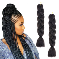 Échantillon gratuit 24 pouces 82 pouces Extension de cheveux de tresses jumbo au crochet Cheveux de tressage extra longs synthétiques ombrés Cheveux de tressage faciles