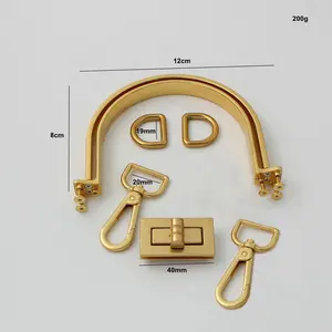 Nolvadex World Hàng Mới Về Bộ Đầy Đủ Phụ Kiện Kim Loại Tay Cầm Kẹp Khóa Phụ Kiện Kim Loại Túi Ví Mới - Product Image 1