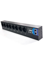 PDU intelligent pour rack 220V 16A, prise allemande, 8 prises, contrôle centralisé, 20 tâches, USB, température/humidité, MQTT/Modbus, centre de données, personnalisable