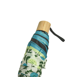 Parapluie de poche ouvert manuel 50cm 6 côtes Cinq Mini pliant de haute qualité avec impression personnalisée de l'usine chinoise - Product Image 2