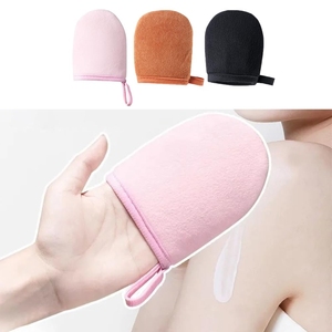 Self Application Tanning Mitts/Bronzing Tanning Applicator <b>Gloves</b>/Super Soft Velour Self Tanning Applicator Mitt - Product Image 2