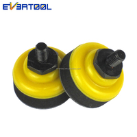EVERTOOL Disque de ponçage adhésif 1/4" Mini Pad, support de ponçage collant 30mm pour polisseuse et ponceuse