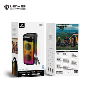 Loa Karaoke Di Động Lenyes Cold Wild Lion Subwoofer RGB LED <span class=keywords><strong>Bluetooth</strong></span> Công Suất Cao Thời Gian Sử Dụng Pin Dài Cho Tiệc Ngoài Trời - Product Image 5