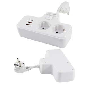 Schuko <span class=keywords><strong>Cee</strong></span> 77 nữ ổ cắm với 2xusb và 1xtype-c cổng 3 cửa hàng Tabletop Ổ cắm điện cho thiết bị nhà 10A Đánh giá hiện tại - Product Image 5