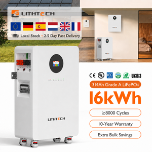 Batteria Inverter LiFePo4 8000 cicli EU EMS 10kW 15kW 16kW 48V 51.2V 100Ah 200Ah 314Ah Batteria agli Ioni di Litio per Accumulo Energetico Domestico Montaggio a Parete - Product Image 1