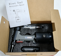 Machine à riveter pneumatique professionnelle CX107200M, ensemble d'outils de rivetage automatique de qualité supérieure, pistolet à rivets aveugles pneumatique, équivalent à Avdel POP