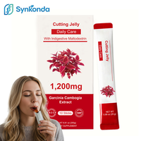 OEM Cutting Jelly Strip Extrait de Garcinia Cambogia 1200mg Coupe-faim pour femmes, stimule le métabolisme, contrôle les envies, 10 bâtonnets