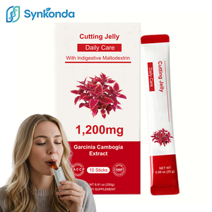 شرائط جيلي قابلة للذوبان بخلاصة غارسينيا كامبوجيا 1200 ملغ، مثبط للشهية للنساء، يعزز الأيض ويتحكم بالرغبة في الأكل، 10 أكياس - Product Image 1