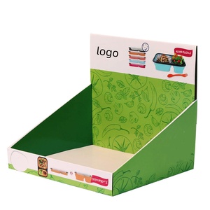 Boîte <span class=keywords><strong>de</strong></span> présentation en carton ondulé pliable, écologique, en matériaux recyclés, avec logo estampé à <span class=keywords><strong>froid</strong></span>, pour présentoir promotionnel - Product Image 2
