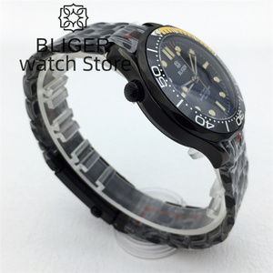 Orologio Automatico da Uomo BLIGER 31mm NH35, Quadrante Nero, Lancette C3 Luminose, Vetro Zaffiro, Corona, Bracciale in Acciaio Inossidabile, Subacqueo - Product Image 4