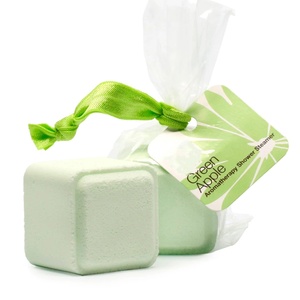 Cadeaux emballés individuellement avec marque de distributeur personnalisée <span class=keywords><strong>Cube</strong></span> d'huiles essentielles d'eucalyptus défroisseurs à vapeur de douche naturels - Product Image 1