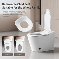Bidet WC automatique sur pied personnalisé avec siège enfant, nettoyage à l'eau chaude et télécommande