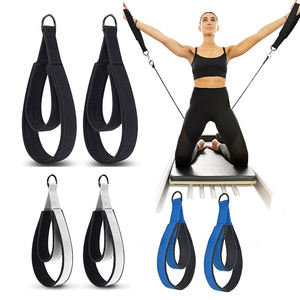 Correas de pie personalizadas y duraderas con asas de doble anillo en D para accesorios de equipos de ejercicio de yoga, pilates y reformer. - Product Image 1