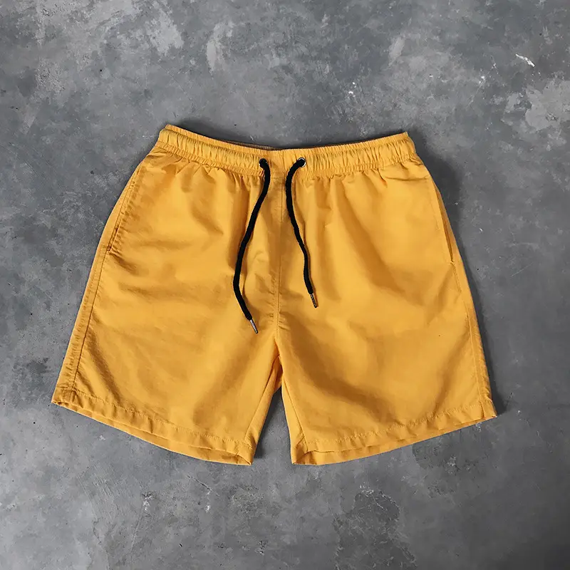 Men's Summer Hip Hop Printed Pants 3D Custom Logo Loose Beach Wear Swimming Shorts Wholesale Pure Color Pattern Pocket shorts
