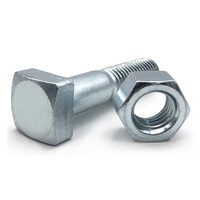 Boulon en T à tête carrée DIN186 en acier inoxydable 304 de haute qualité avec boulon métrique GB35 zingué à tête de marteau