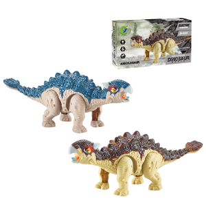 Juguetes de Dinosaurios 2025, Nuevo Diseño Educativo, Plástico, Eléctrico, Camina, Luces de Colores, Sonidos Simulados, Anquilosaurio, 25cm, Unisex - Product Image 1