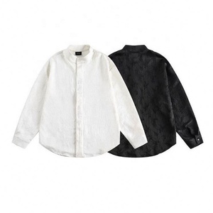 Chemise à manches longues en jacquard brodé rétro pour <span class=keywords><strong>homme</strong></span> pour un <span class=keywords><strong>look</strong></span> élégant - Product Image 3