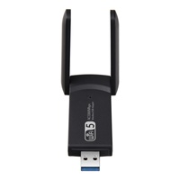 Adaptateur WiFi Ethernet double bande sans fil RTL8812 11AC 1300 Mbps, carte réseau externe USB 3.0 pour ordinateur portable, en stock